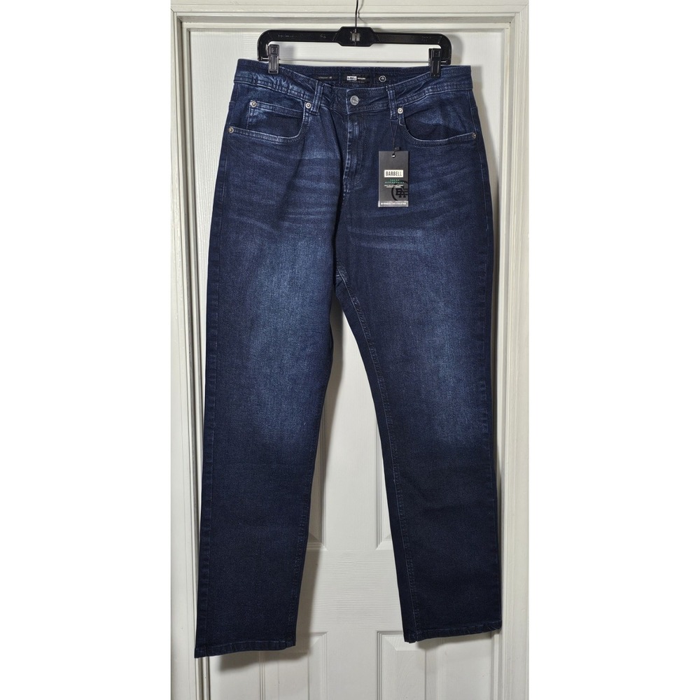 NWT Barbell Men 34x34 Straight Athletic Fit 2.0 Jeans Dark Blue
